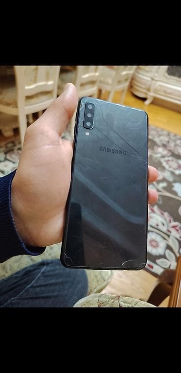 meta quest 3 512: Samsung Galaxy A7 2018, 64 GB, rəng - Qara, Barmaq izi — 5