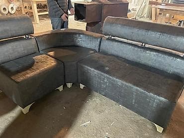 dəri divan: Künc divan, Yeni, Parça, Pulsuz çatdırılma — 7