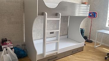 intex matras: Uşaq və boyuklər üçün iki mərtəbəli çarpayı, Sökülüb, götür apar — 1