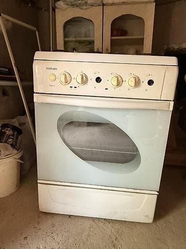 Səsler 6060-41 qaz-elektrik soba - 4 gözlü plitə: 3 qaz ocağı + 1
