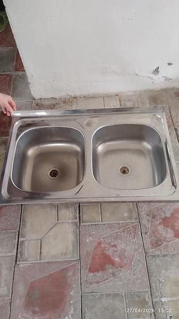 islenmis metlax: İşlənmiş Düzbucaqlı Mətbəx çanağı, Şkafsız, Paslanmaz polad, Ünvandan götürmə — 2