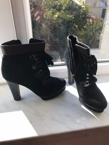 brend qadin ayaqqabilari: Ölçü: 36.5, rəng - Qara, İşlənmiş — 4