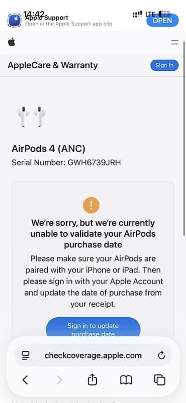 sesguclendirici: AirPods 4 Active Noise Cancellation modelidir. Məhsul tam yenidir — 4