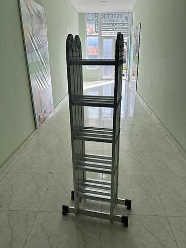 nərdivan işlənmiş: Az işlənmiş Çoxfunksiyalı alüminium nərdivan - Material: möhkəm — 1