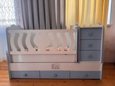 Oğlan və qız üçün, İşlənmiş, Dördbucaq, Beşik, Dəst ilə, Matras ilə, Yellənmə mexanizm ilə