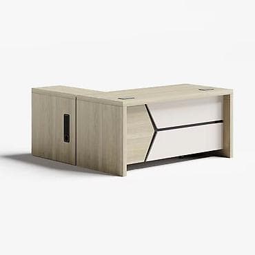 sirmə: Mebel: Ofis üçün L formalı rəhbər masa Təsvir: - Müasir dizayn: Açıq — 1