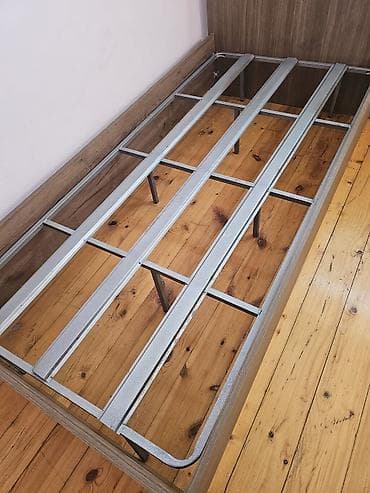 Metal karkaslı tək nəfərlik çarpayı əsaslığı - Ölçü: təxmini tək