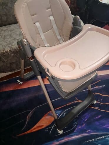 Manejlər: Uşaq yemək stulu - Rahat, yumşaq oturacaq və bel dəstəyi - 5 nöqtəli — 1