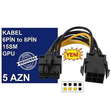 Elektronika: Kabellər "6PİN FEMALE to 8PİN MALE Original" MƏHSULLAR TAM — 5