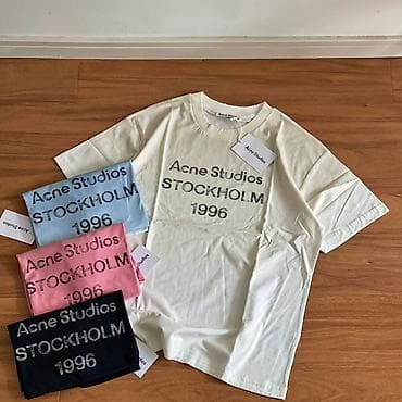 Acne Studios və Maison Margiela qrafikli uniseks T‑şərtlər - Brend — 2