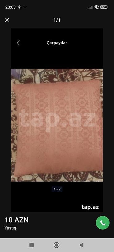 dekorativ yumurta: Yastıq - Rəng: Somon/çəhrayı - Üzərində zərif naxışlı ornament — 1