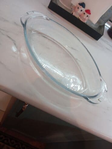 dekorativ divar daşları: Şüşə soba qabı – oval forma - Material: istiliyədavamlı, qalın şüşə - — 2