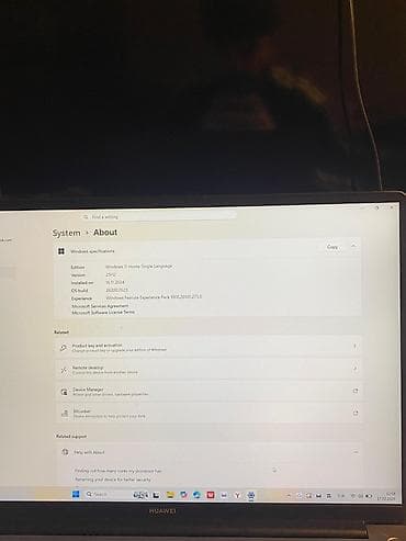 ucuz plansetler: Huawei MateBook D 16 noutbuk Texniki xüsusiyyətlər: - Ekran: 16 düym — 3