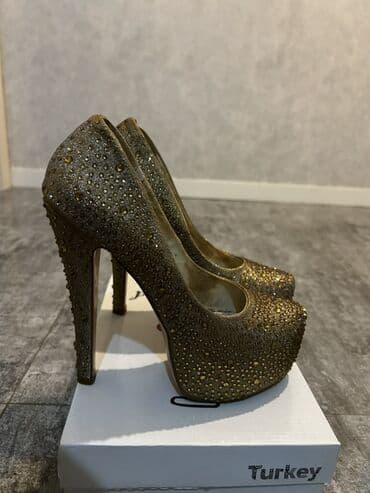 BYD: Tuflilər, Ölçü: 38, rəng - Qızılı, İşlənmiş — 2