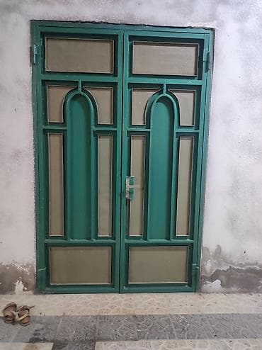 qapi: Metaldan ikiqat giriş qapısı - Material: qalın profil metal karkas - — 2