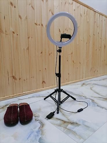 LED ring işıq dəsti – tripod və telefon tutacağı ilə - Çapı: təxminən — 1