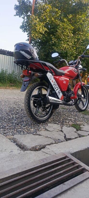 купить чехлы на авто: Moped/motosiklet – PAPİK 49, qırmızı rəngdə. Texniki və dizayn — 1