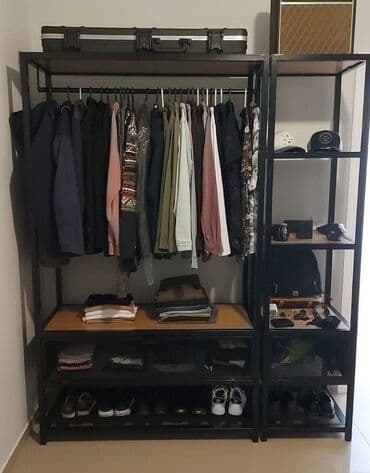 открытая вешалка для одежды: Açıq dolab vitrini, Yeni, Pulsuz çatdırılma — 23
