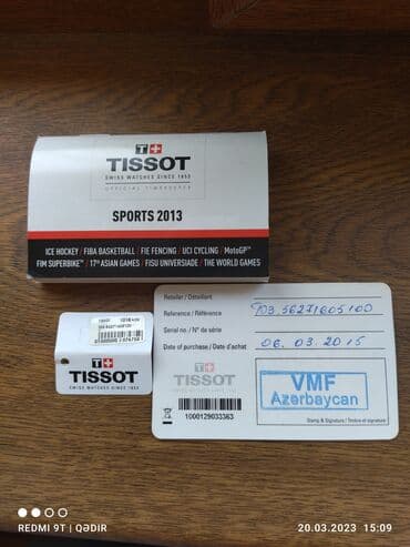 omega qol saatı: İşlənmiş, Qol saatı, Tissot, rəng - Qara — 7