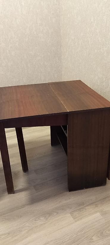 ders masasi: Qonaq masası, İşlənmiş, Transformer, Taxta, Dördbucaq masa — 2