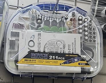 ROYCE RDG135-211T – 211 parçalı mini dremel/drel frezə dəsti