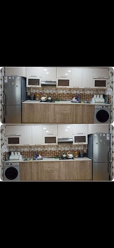 4 m uzunlugunda metbex 500 azn.Uzerinde qaz+moyka+aspirator