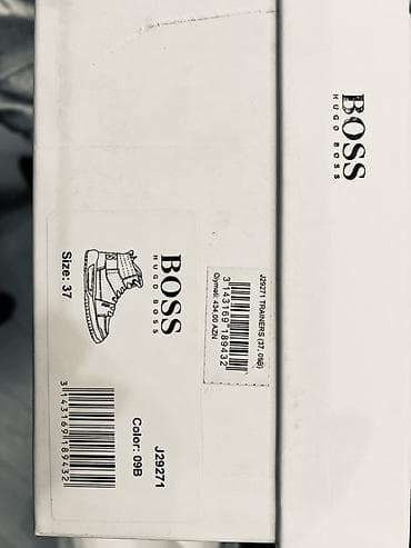 BOSS brendi uşaq/yeni yetmə üçün yüksəkboğaz idman ayaqqabısı - Rəng — 7