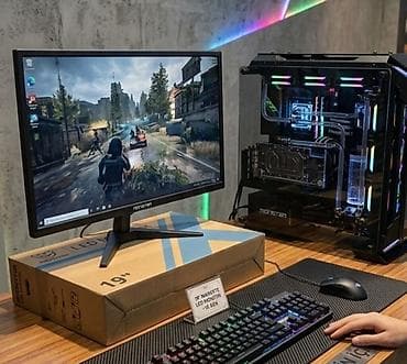 nvidia gtx 1080 ti: 19" LED Monitor – oyun və gündəlik istifadə üçün 75 HZ HDMI + Power — 3