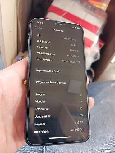 iphone x7: IPhone Xs, 512 GB, Qara, Face ID — 2