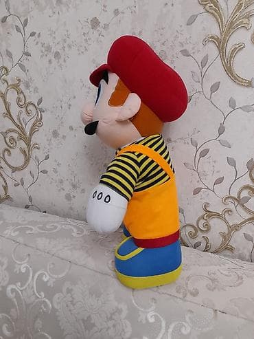 Другие игрушки: Təzə işlənməmiş 70-80sm hündürlüyündə Mario yumşaq oyuncağı satılır — 2