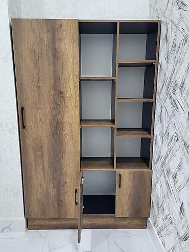 koridor mebeli: Yeni, 3 qapılı, Qəhvəyi, Digər material, Açılan, Düz dolab — 1