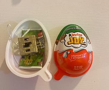 iran konfeti: Məhsul: Kinder Joy – Minecraft seriyası (oyuncaqlı) Təsvir: - Kinder — 1