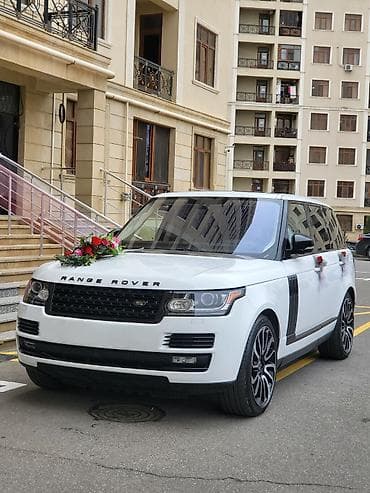 Range Rover ağ rəngli premium SUV – tədbir və mərasimlər üçün