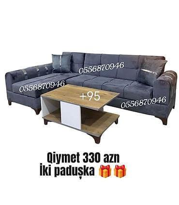 ps divan: Künc divan, Qonaq otağı üçün, Parça, Bazalı, Açılan, Kitab — 4