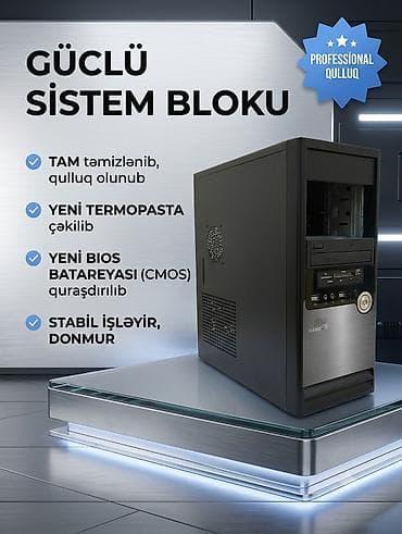komputer adapter: İdeal vəziyyətdə tam işlək Sistem Bloku. Salam. Çox səliqəli və ideal — 1