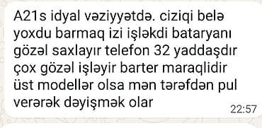 telefon a54: Samsung Galaxy A21S, rəng - Mavi, Barmaq izi — 8