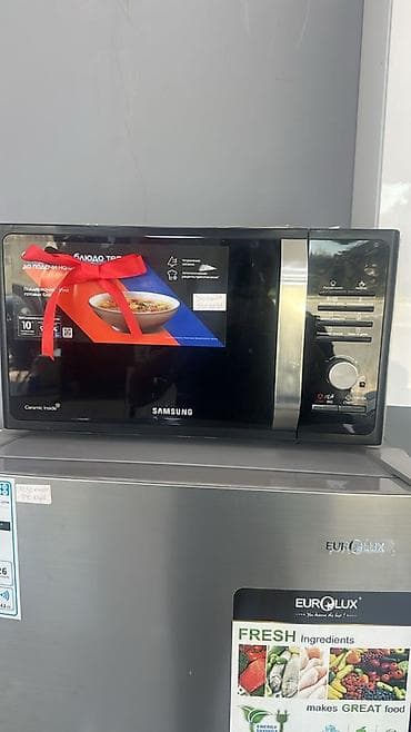 samsunk: Mikrodalğalı soba Samsung, Ayrıca dayanan, Qril ilə, rəng - Qara — 1