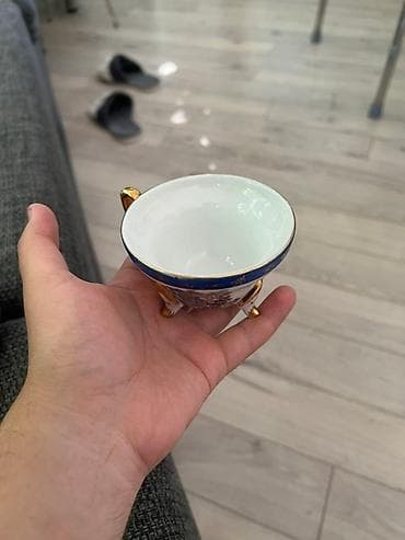 gulab qabi: Fincanlar, rəng - Göy, Keramika, 1 əd, İtaliya — 3