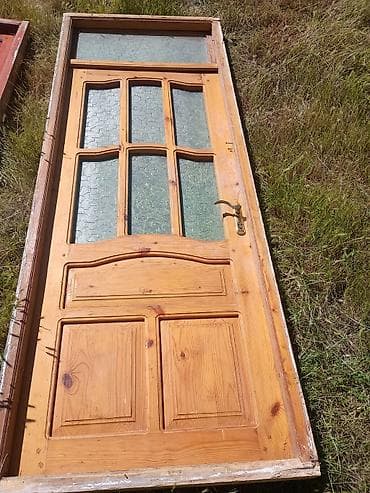 qab gulləri: Taxta giriş/qapı dəsti Eni 90 uzunu 2.40 - Material: təbii ağac (şam — 1