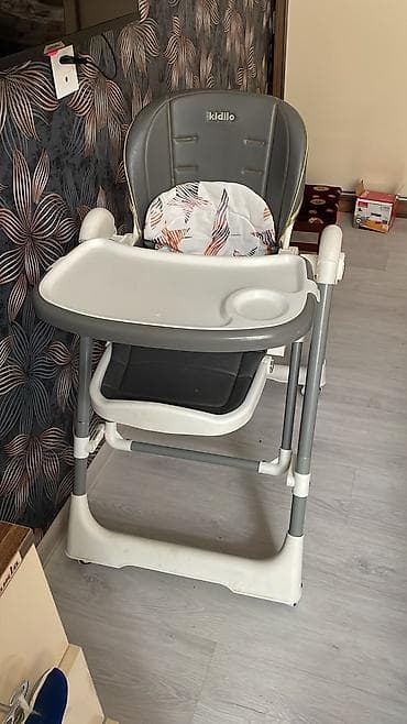 korpe ucun: Uşaq yemək stulu – Kidlilo brendi yelləncək li. - Rəng: boz/ağ - — 1