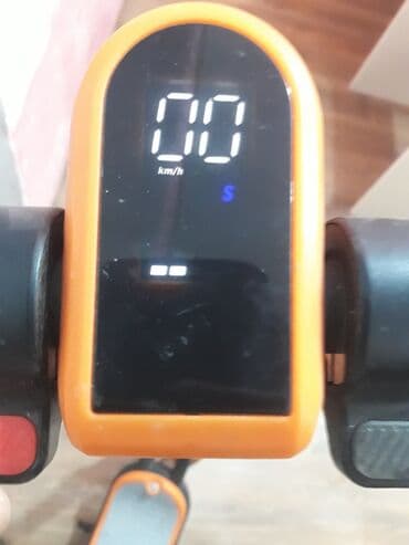 uşaq üçün cırıq cinslər: Uşaq skuterı - Rəng: narıncı-qara, boz rezin sükan tutacaqları - — 8