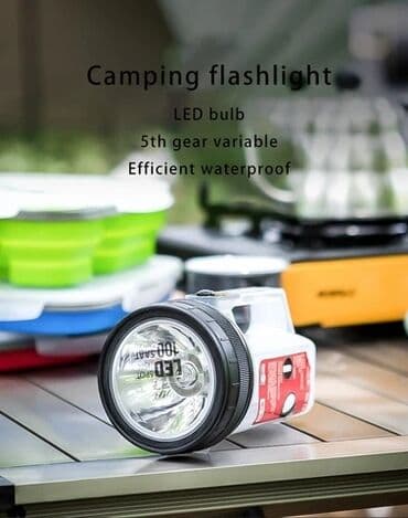 baş feneri: Suya davamlı əl fənəri projektor fanar

əl fənəri — 1