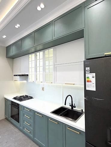 mdf metbex mebelleri: Mətbəx mebeli – tam dəst, müasir dizayn - Ölçü: xətti planlama — 5