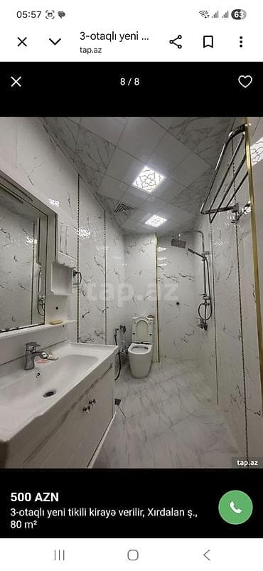 28 may kiraye: 3 otaqlı ev yerlesır 28 May metrosunun yanındaki bınada 2 Cı mertebede — 8