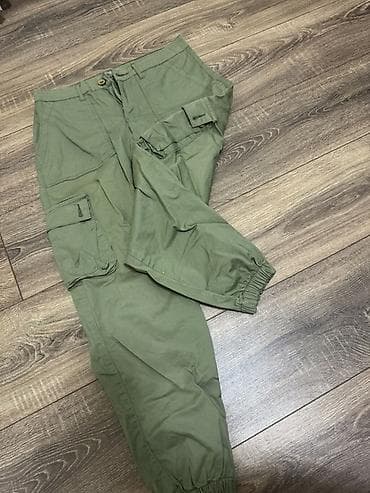 Джинсы: Комбат Мужские брюки, цвет - Зеленый — 2