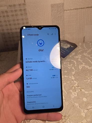 Samsung Galaxy A12, 64 GB, rəng - Qara, Barmaq izi — 5