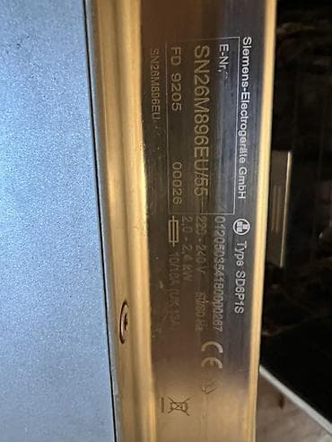 Qabyuyan maşın Siemens, Tam qabaritli (60 sm.), Ayrıca dayanan, İşlənmiş — 5