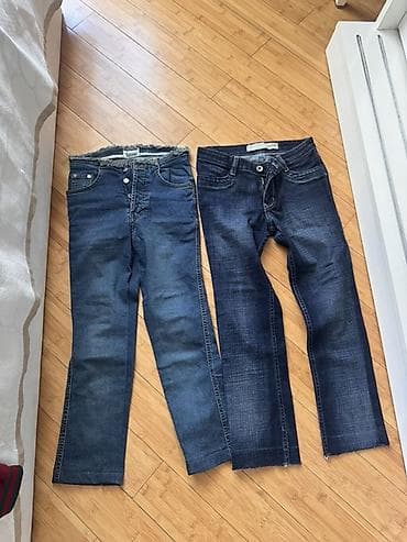 bordo şalvar: Pantamo brendinin cins şalvarı 8-10 yasha uyğundur - Model: Klassik — 1