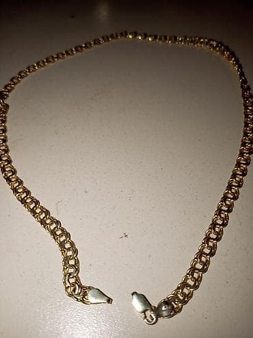 Kişi üçün boyunbağı. 750 prob qızıl suyuna çəkilmiş təmiz gümüş — 2