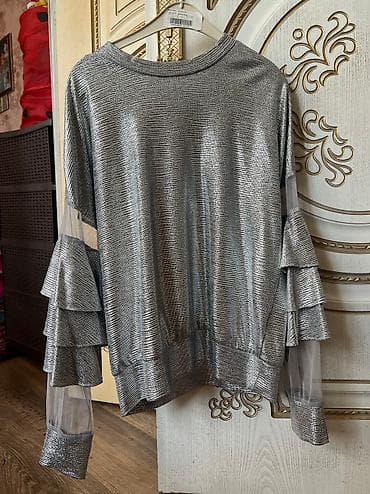 köyney: Yeni L razmer. Gumus reng, qollari setkali — 1